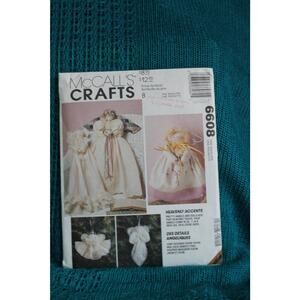 McCalls 6608 Sewing pattern Angel dolls 25in 11 in 9 in pillow case doll